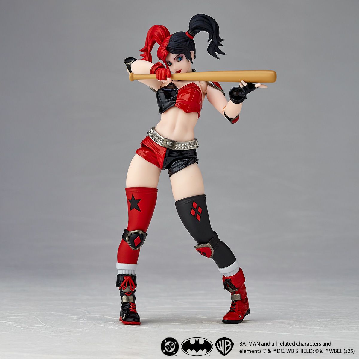 [PRE-ORDER] Revoltech Amazing Yamaguchi Harley Quinn Red x Black Ver (with Bonus Part)