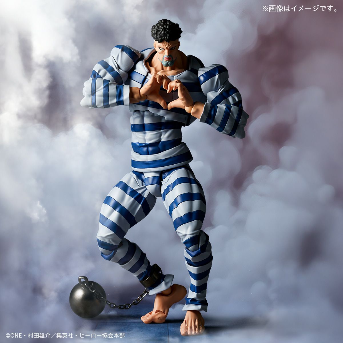 [PRE-ORDER] One Punch Man Revoltech Amazing Yamaguchi Puri-Puri Prisoner with Bonus Parts