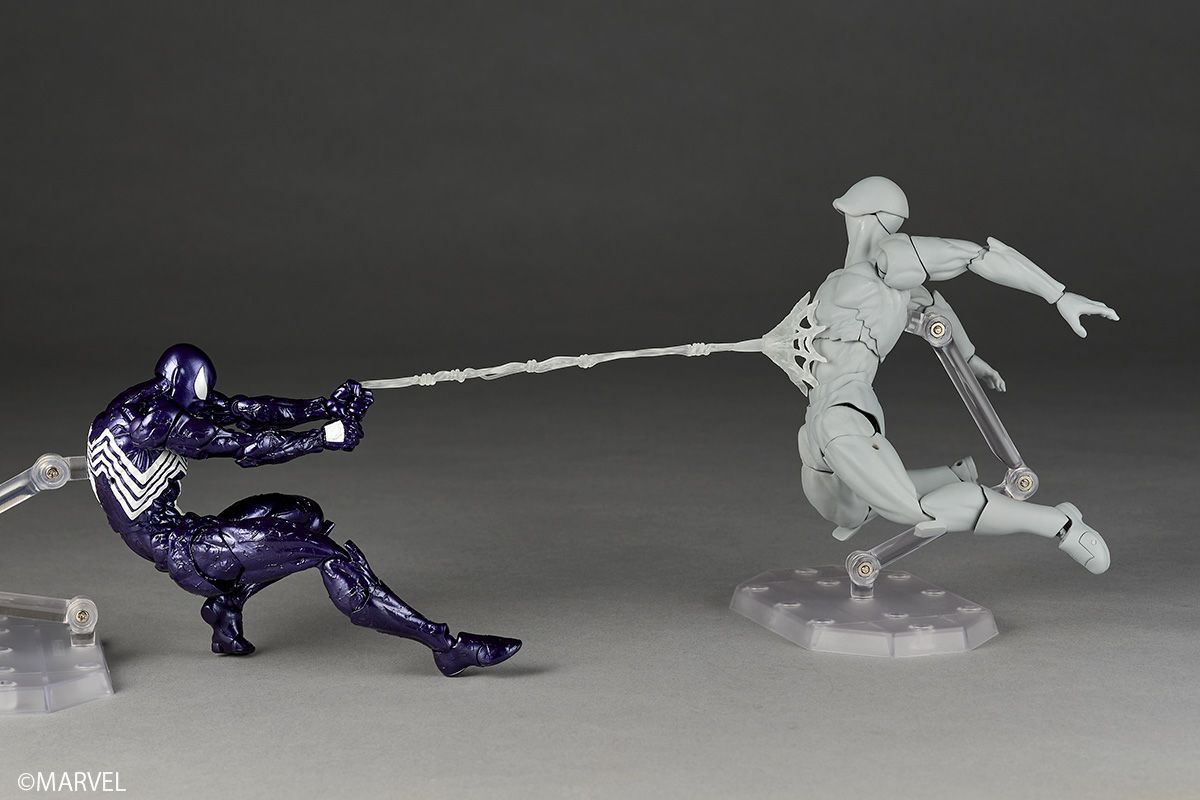 [PRE-ORDER] Revoltech Amazing Yamaguchi Marvel Symbiote Spider-Man Purple Version with Bonus Part