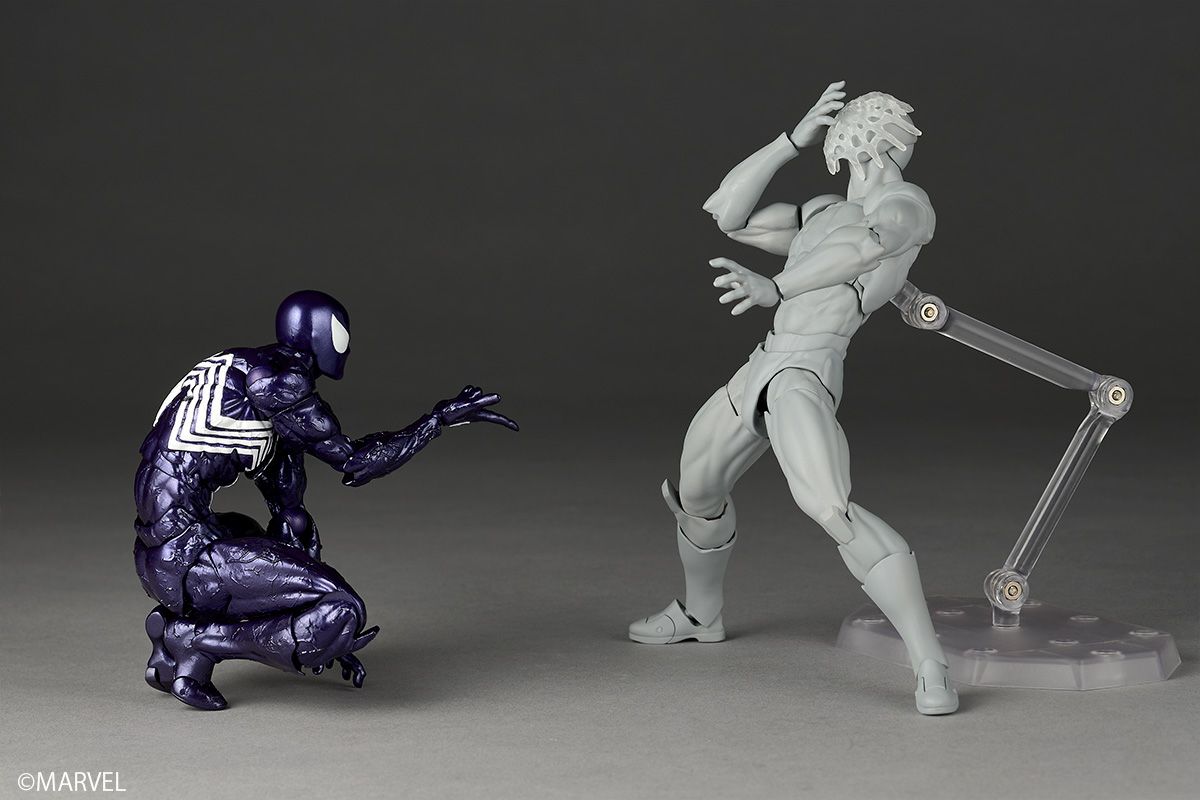 [PRE-ORDER] Revoltech Amazing Yamaguchi Marvel Symbiote Spider-Man Purple Version with Bonus Part
