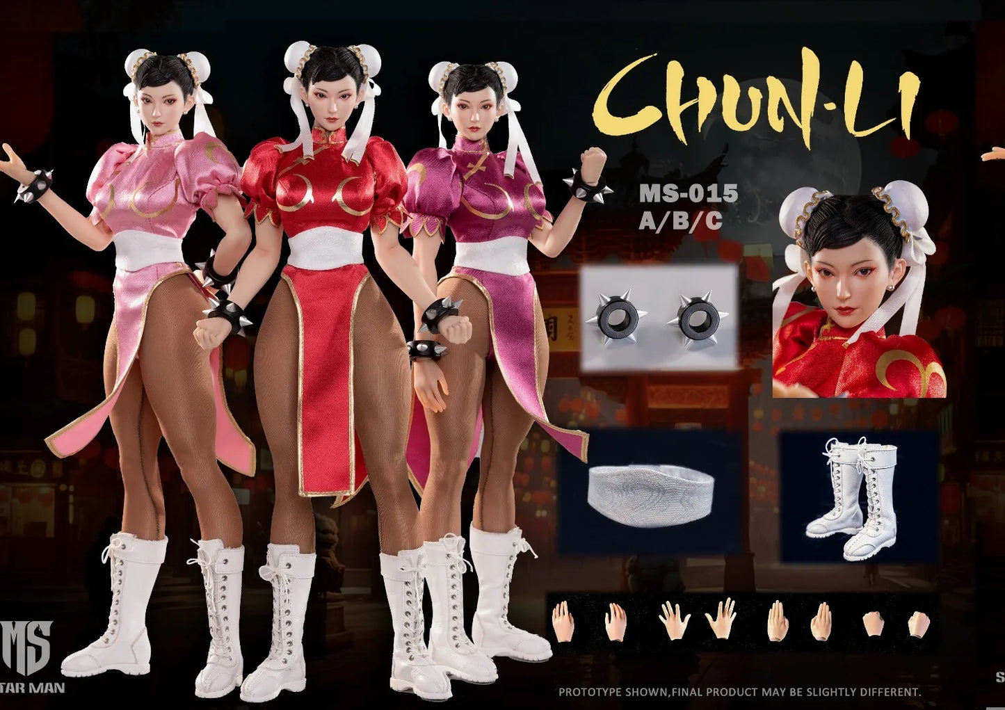 [PRE-ORDER] STAR MAN 1/6 MS-015A Female fighter Chun-li (Red Version)