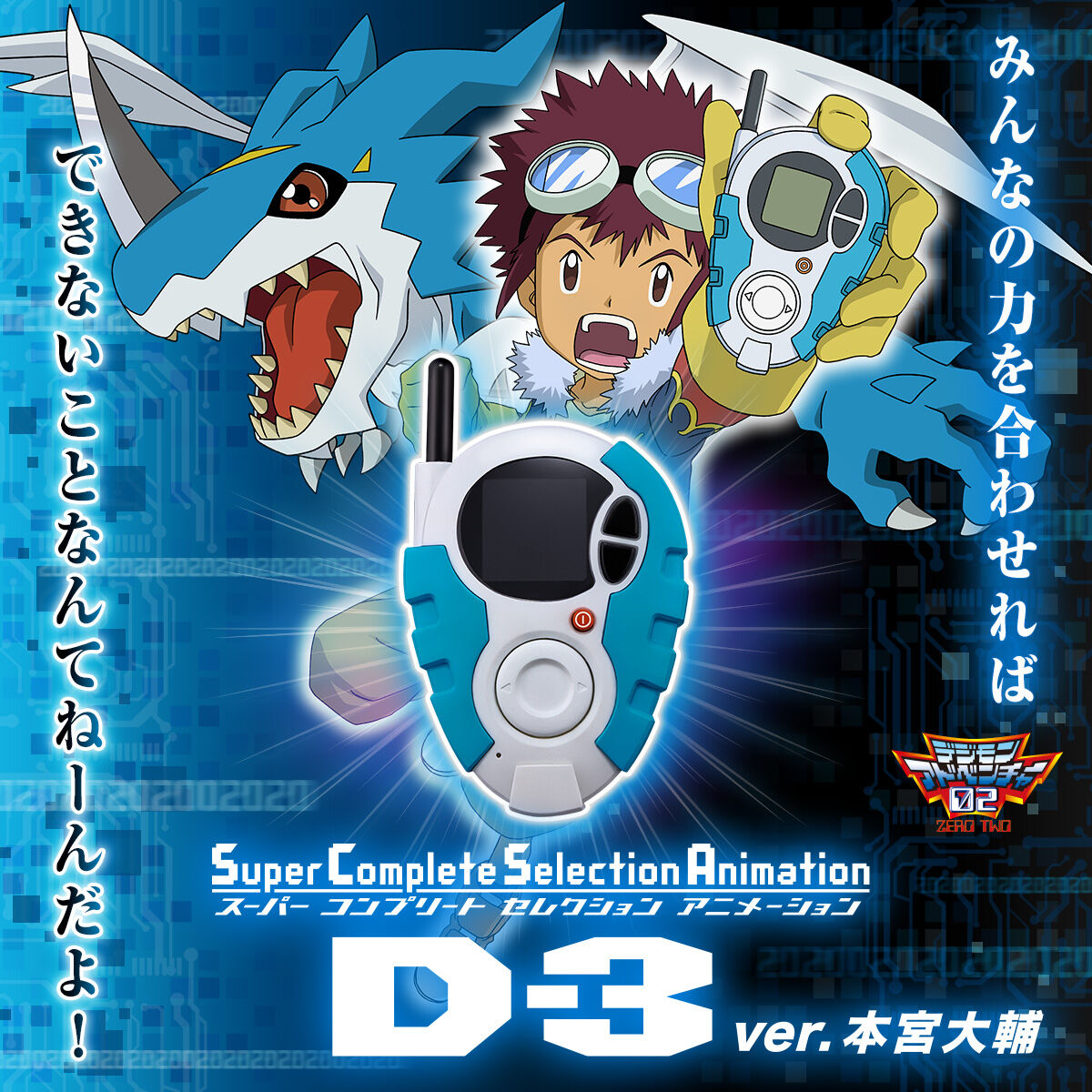 [IN STOCK in AU] Digimon Super Complete Selection Animation D-3 ver. Daisuke Motomiya