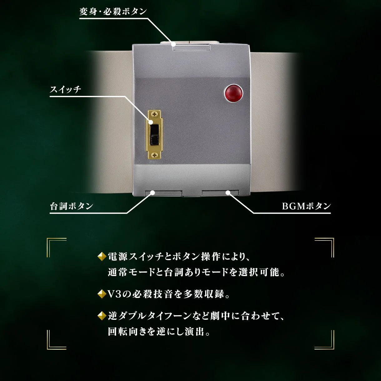[IN STOCK in HK] Kamen Masked Rider CSM Double Typhoon V3 Henshin Belt