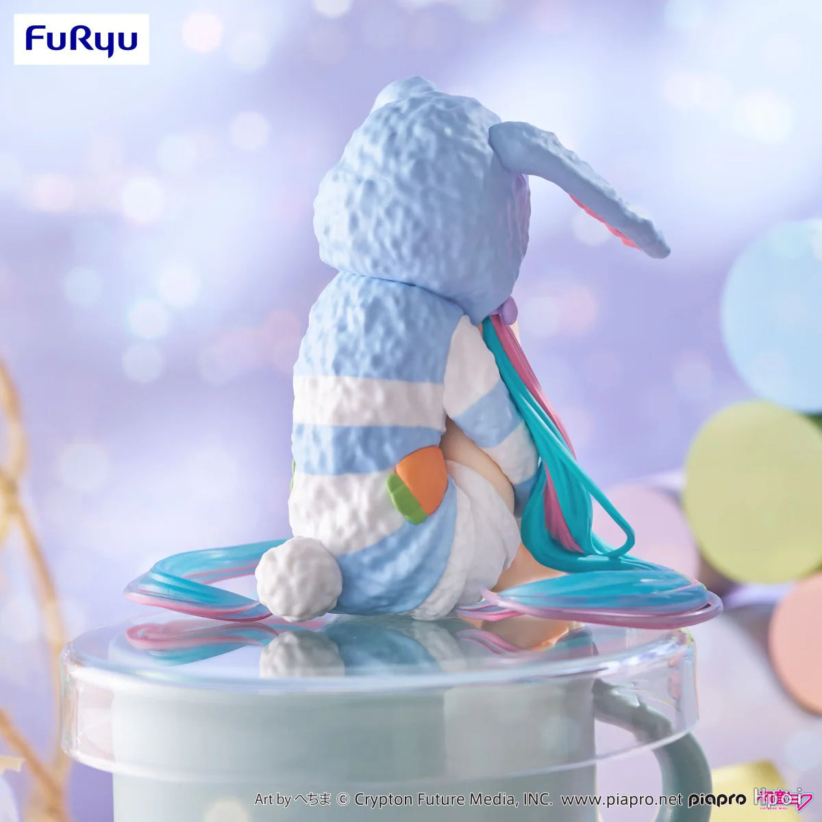 [PRE-ORDER] Hatsune Miku Noodle Stopper Figure (Rabbit Ear Hood Pajama Blue Color ver.)