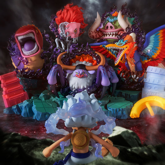 [PRE-ORDER] ONE PIECE WORLD COLLECTABLE FIGURE (WCF) PREMIUM MONKEY D. LUFFY VS FIVE ELDERS