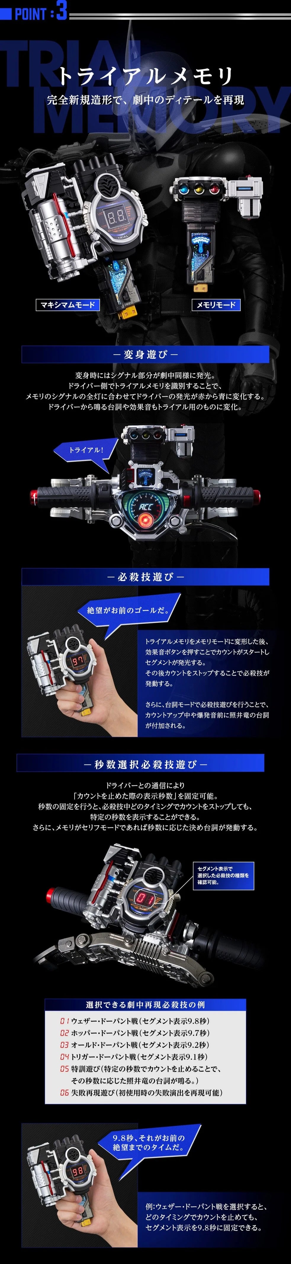 [PRE-ORDER] Complete Selection Modification (CSM) Kamen Rider ACCEL DRIVER & TRIAL MEMORY ver.2