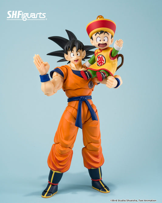 [PRE-ORDER] S.H.Figuarts Dragon Ball Z SON GOKU + SON GOHAN KID + KINTOUN