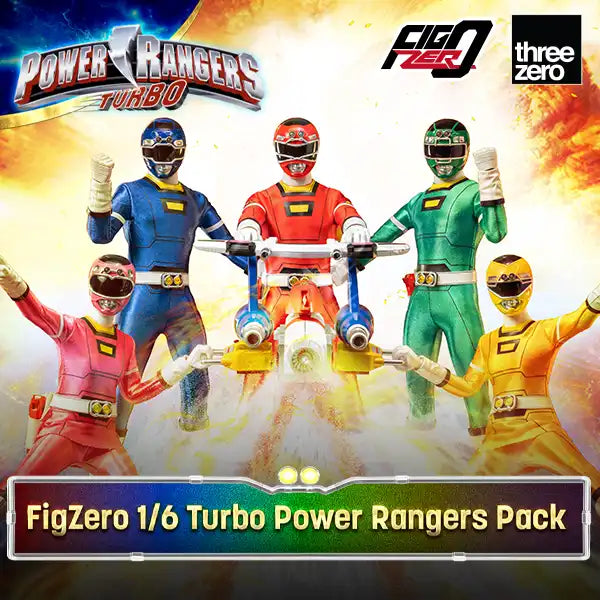 [PRE-ORDER] Power Rangers Turbo FigZero 1/6 Turbo Power Rangers Pack ...