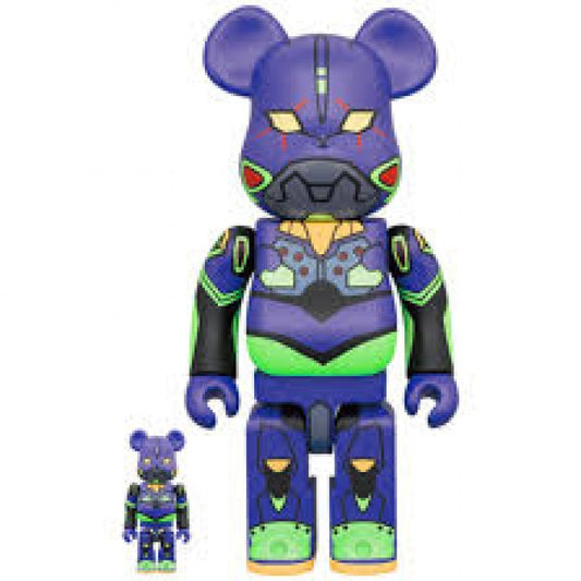 [IN STOCK in HK] Be@rbrick Evangelion EVA Unit 01 100%&400% (Bearbrick)