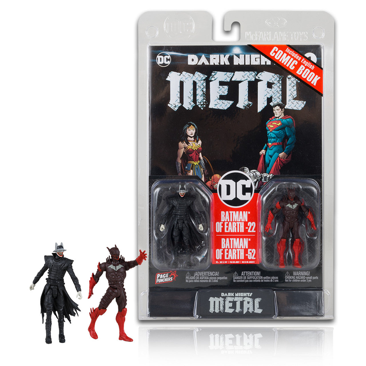 [IN STOCK in AU] McFarlane Toys FIGURES DC Batman Who Laughs & Red Death Page Punchers