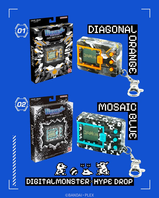 [PRE-ORDER] DIGIMON Hype Drop Edition Set of 2 V-Pets (Diagonal Orange & Mosaic Blue)