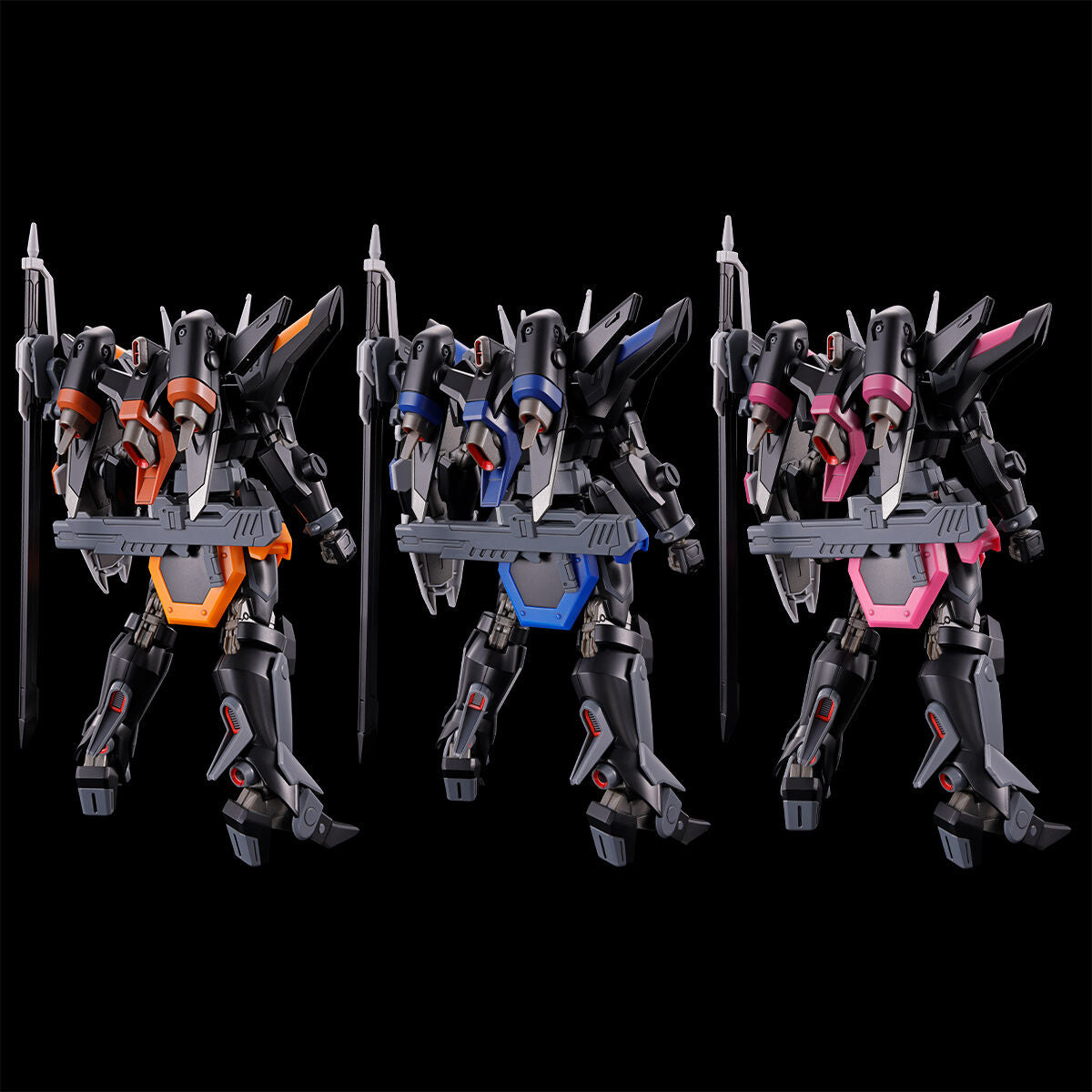 [IN STOCK in HK] HG 1/144 BLACK KNIGHT SQUAD Rud-ro. REDELARD CUSTOM&DANIEL CUSTOM&LIU CUSTOM SET