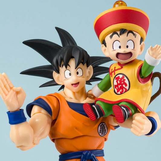 [IN STOCK in HK] S.H.Figuarts Dragon Ball Z SON GOKU + SON GOHAN KID + KINTOUN Exclusive Edition