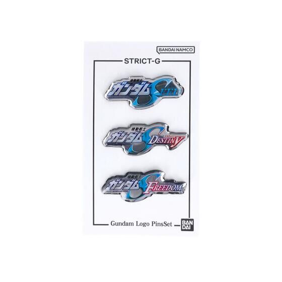 [PRE-ORDER] STRICT-G Title Logo Pins Set C "Mobile Suit Gundam SEED & Mobile Suit Gundam SEED DESTINY & Mobile Suit Gundam SEED FREEDOM"