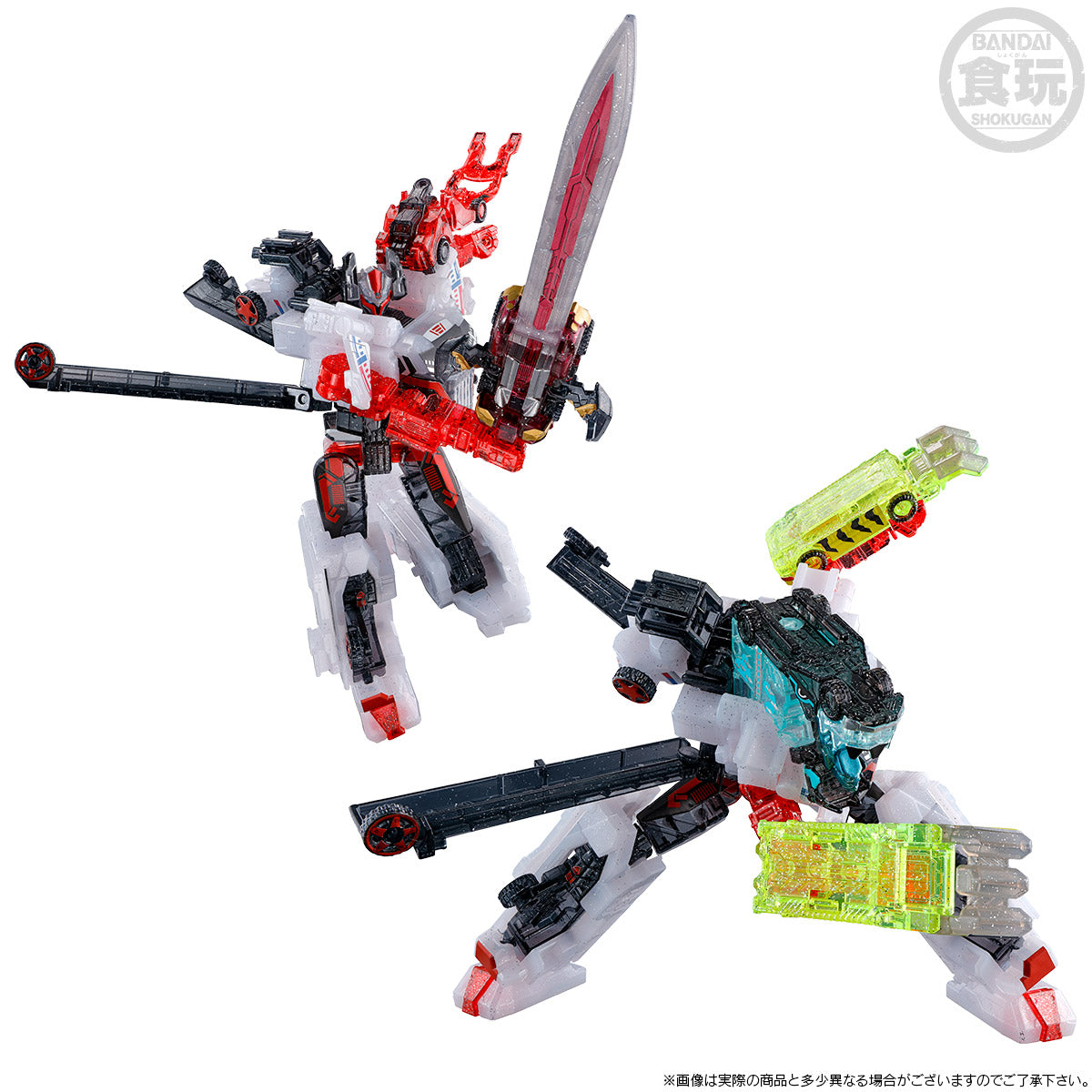 [PRE-ORDER] MINIPLA BAKUAGE GATTAI SERIES PB BAKUAGESENTAI BOONBOOMGER BIG-9 ROBOTS BOONBOOM CALL-IN SET BAKUAGE CLEAR VER.