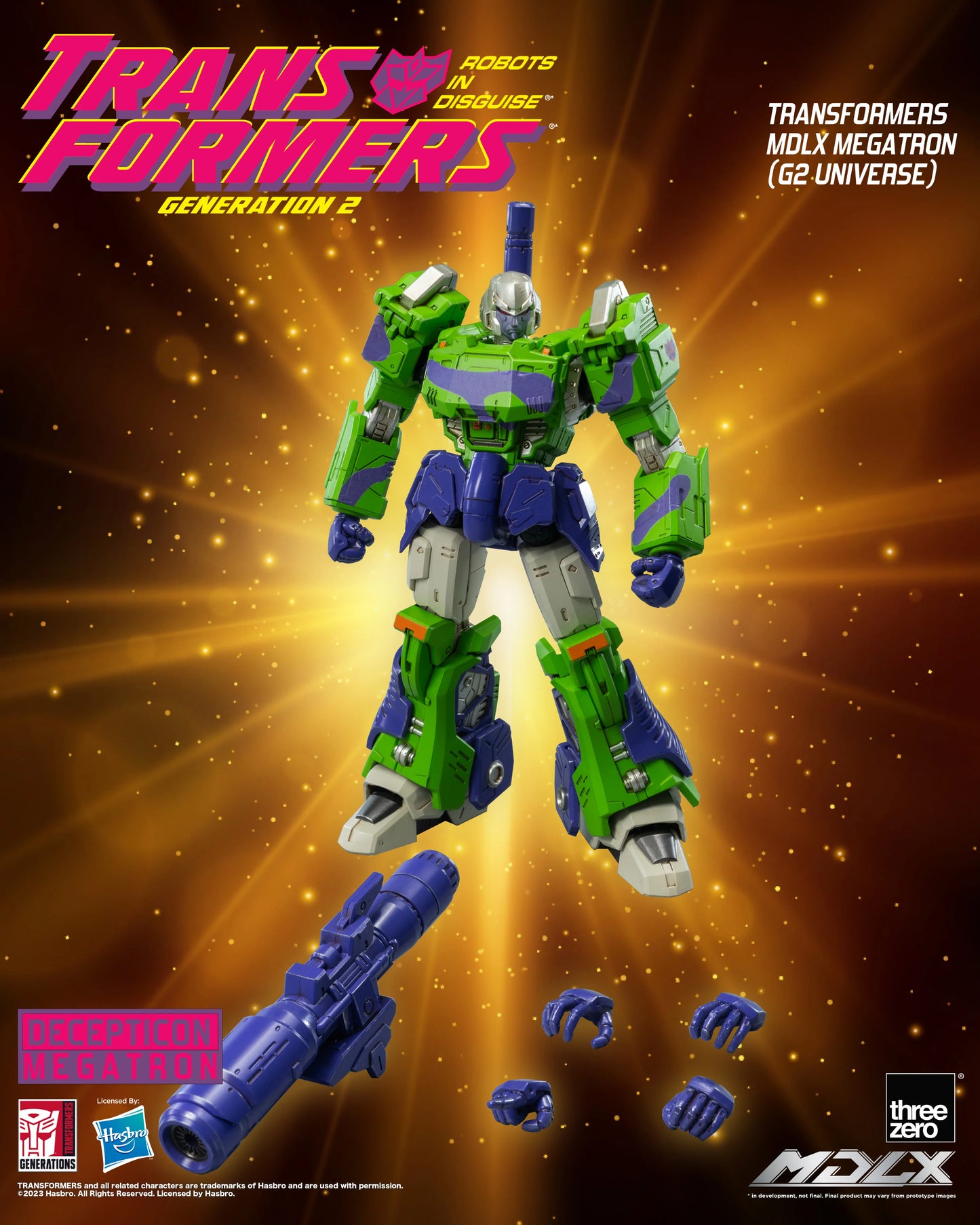 [BACK-ORDER] Threezero Transformers MDLX Megatron (G2 Universe)