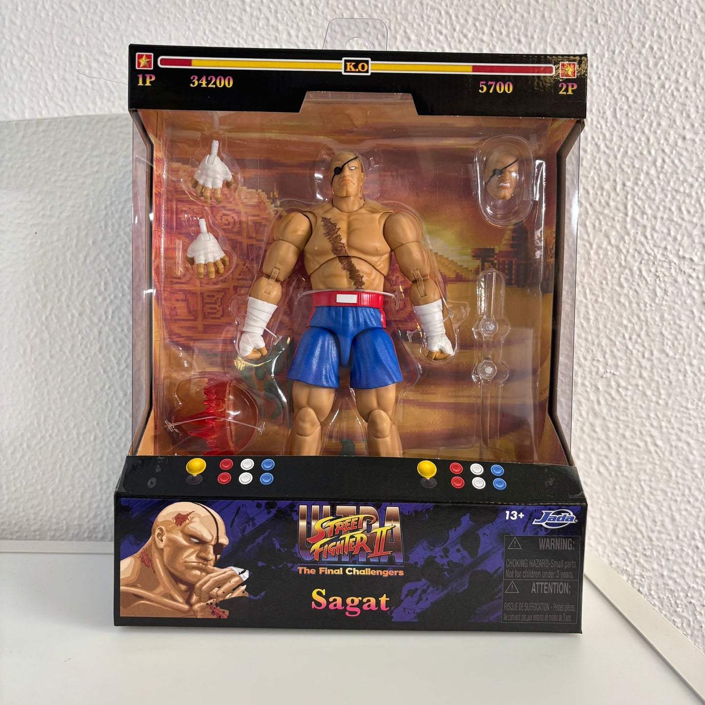 [IN STOCK in HK] Jada Toys 1/12 Scale Action Figure Street Fighter Sagat
