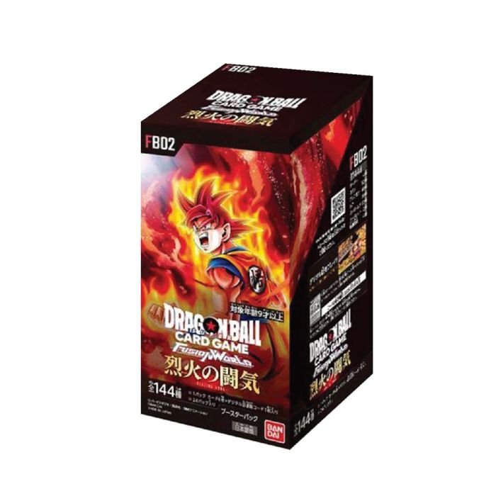 [IN STOCK in HK] DRAGON BALL SUPER CARD GAME FUSION WORLD Card Game Booster Pack - FB02 (CTN of 12 Boxes)