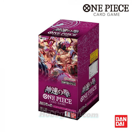 [PRE-ORDER] ONE PIECE CARD GAME Booster Pack [OP-11] A Fist of Divine Speed Japanese Sealed Case of 12 Boxes (288 Packs)