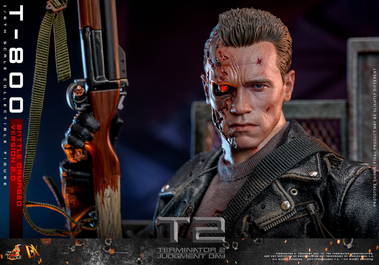 [PRE-ORDER] DX46 "Terminator 2: Judgment Day" 1/6th scale T-800 (Battle Damaged Version 2.0) Collectible Figure