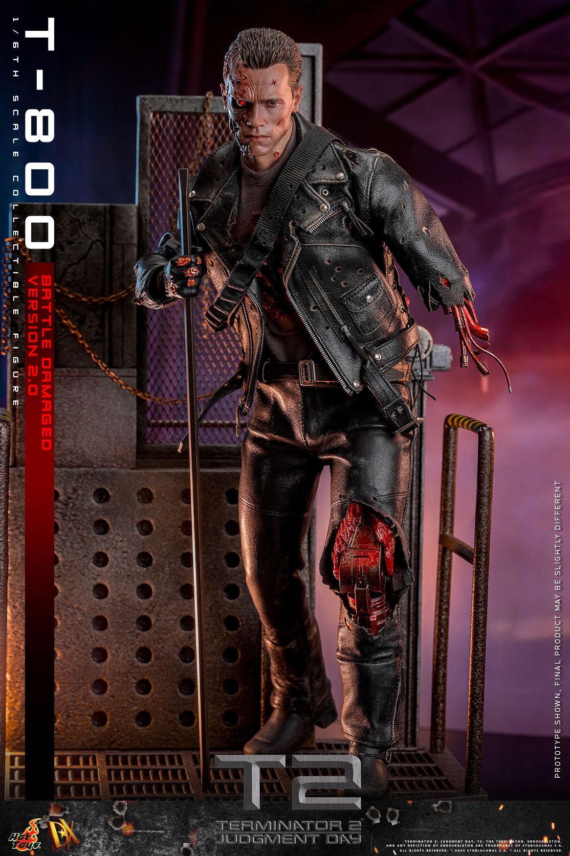 [PRE-ORDER] DX46 "Terminator 2: Judgment Day" 1/6th scale T-800 (Battle Damaged Version 2.0) Collectible Figure