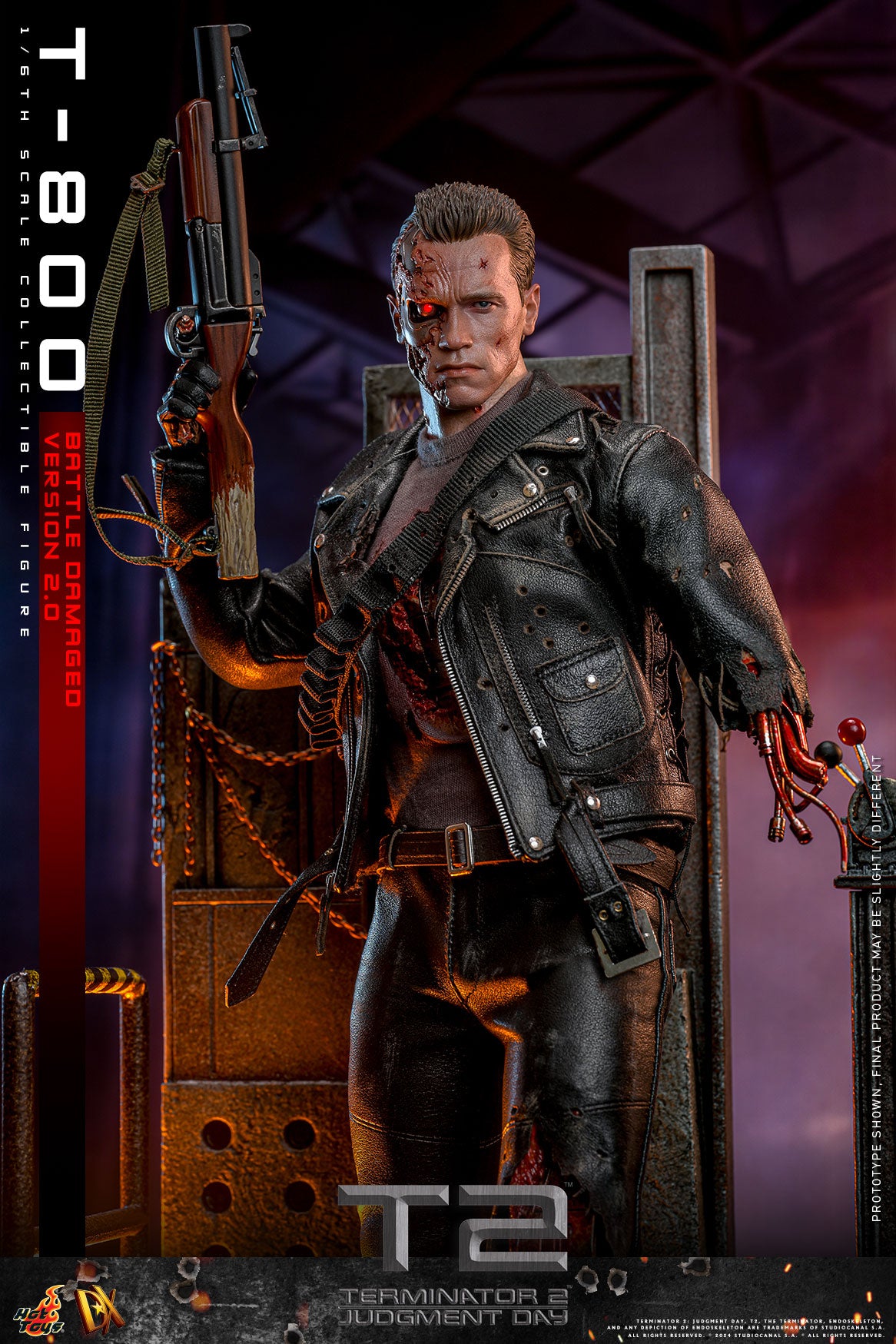 [PRE-ORDER] DX46 "Terminator 2: Judgment Day" 1/6th scale T-800 (Battle Damaged Version 2.0) Collectible Figure