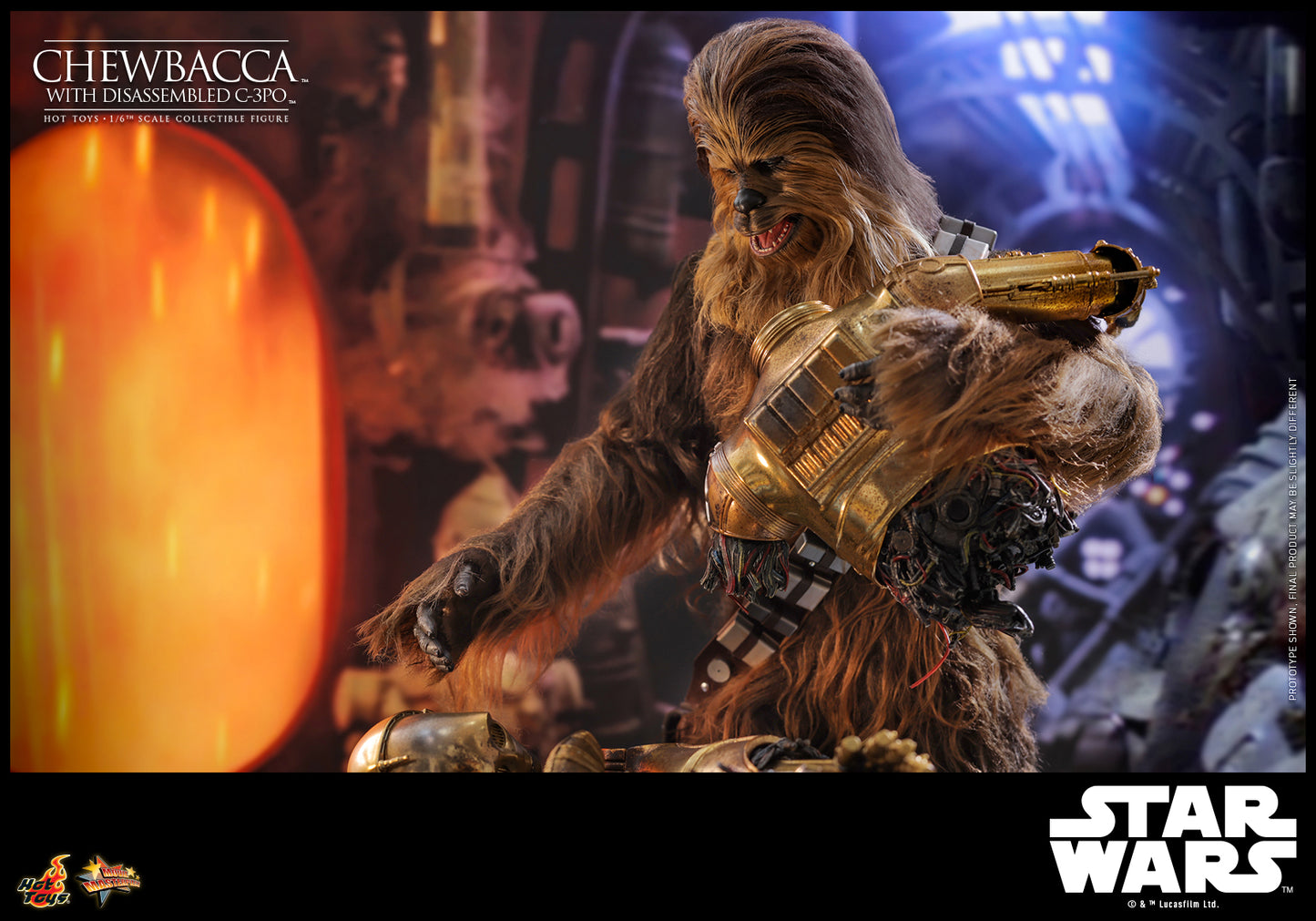 [PRE-ORDER] MMS766 "Star Wars: Episode V The Empire Strikes Back™" 1/6th scale Chewbacca™ with Disassembled C-3PO™ Collectible Figure