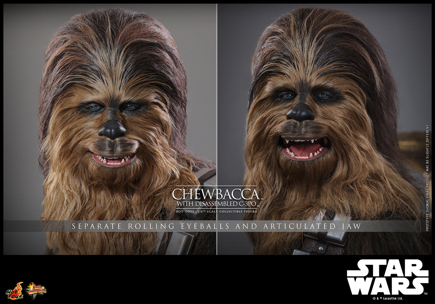 [PRE-ORDER] MMS766 "Star Wars: Episode V The Empire Strikes Back™" 1/6th scale Chewbacca™ with Disassembled C-3PO™ Collectible Figure