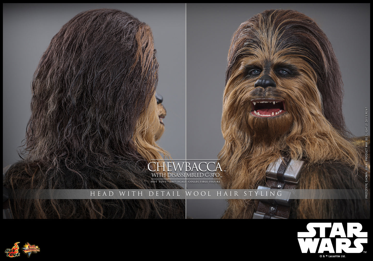 [PRE-ORDER] MMS766 "Star Wars: Episode V The Empire Strikes Back™" 1/6th scale Chewbacca™ with Disassembled C-3PO™ Collectible Figure