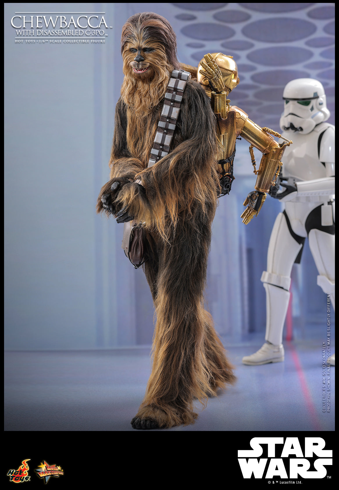 [PRE-ORDER] MMS766 "Star Wars: Episode V The Empire Strikes Back™" 1/6th scale Chewbacca™ with Disassembled C-3PO™ Collectible Figure