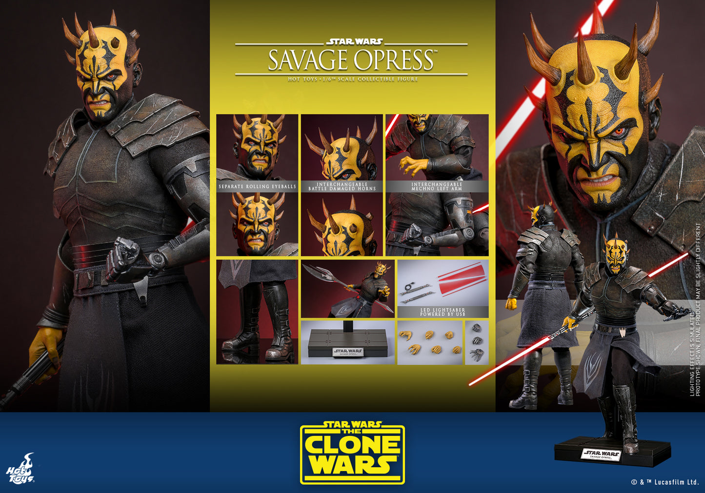 [PRE-ORDER] TMS136 "Star Wars: The Clone Wars" 1/6th scale Savage Opress™ Collectible Figure