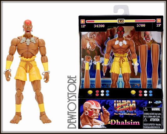 [IN STOCK in AU] Jada Toys 1/12 Scale Action Figure Street Fighter 2 Wave 2 Dhalsim