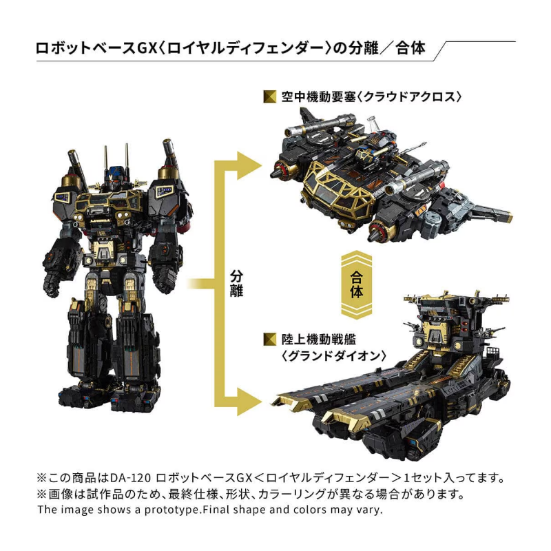 [PRE-ORDER] Diaclone DA-120 Robot Base GX (Royal Defender) Action Figure Limited Edition