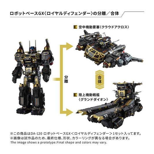 [PRE-ORDER] Diaclone DA-120 Robot Base GX (Royal Defender) Action Figure Limited Edition