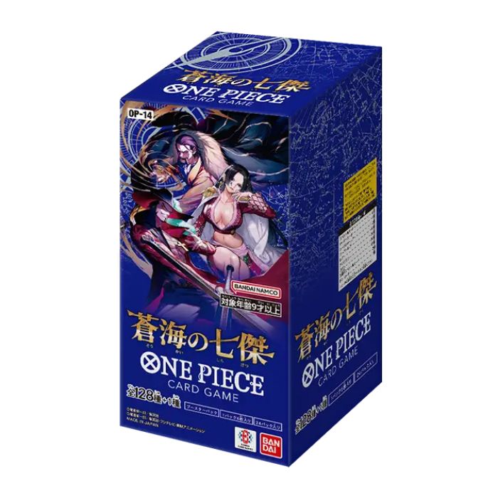 [IN STOCK in HK] ONE PIECE CARD GAME BOOSTER The Azure Sea's Seven [OP-14] (Japanese Version) Full Case of 12 Boxes (288 Packs)