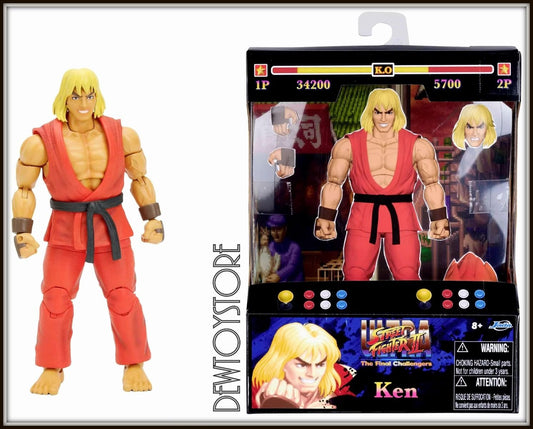 [IN STOCK In HK] Jada Toys 1/12 Scale Action Figure Street Fighter 2 Wave 2 Ken Masters