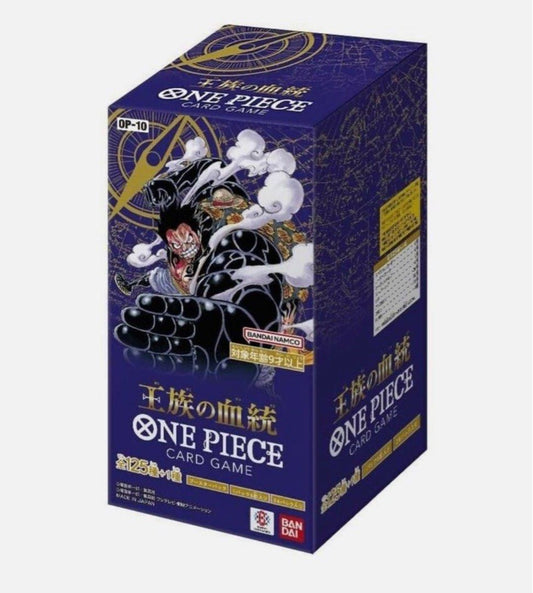 [IN STOCK in HK] ONE PIECE CARD GAME Booster Pack [OP-10] Royal Blood Japanese Ver. Box of 24packs