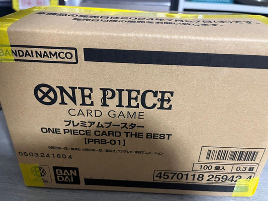 [IN STOCK in HK] ONE PIECE CARD GAME Premium Booster ONE PIECE CARD THE BEST [PRB-01] Sealed Case (10 Boxes)