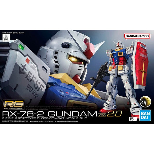 [IN STOCK in HK] Mobile Suit Gundam RG 1/144 RX-78-2 Gundam Ver 2.0