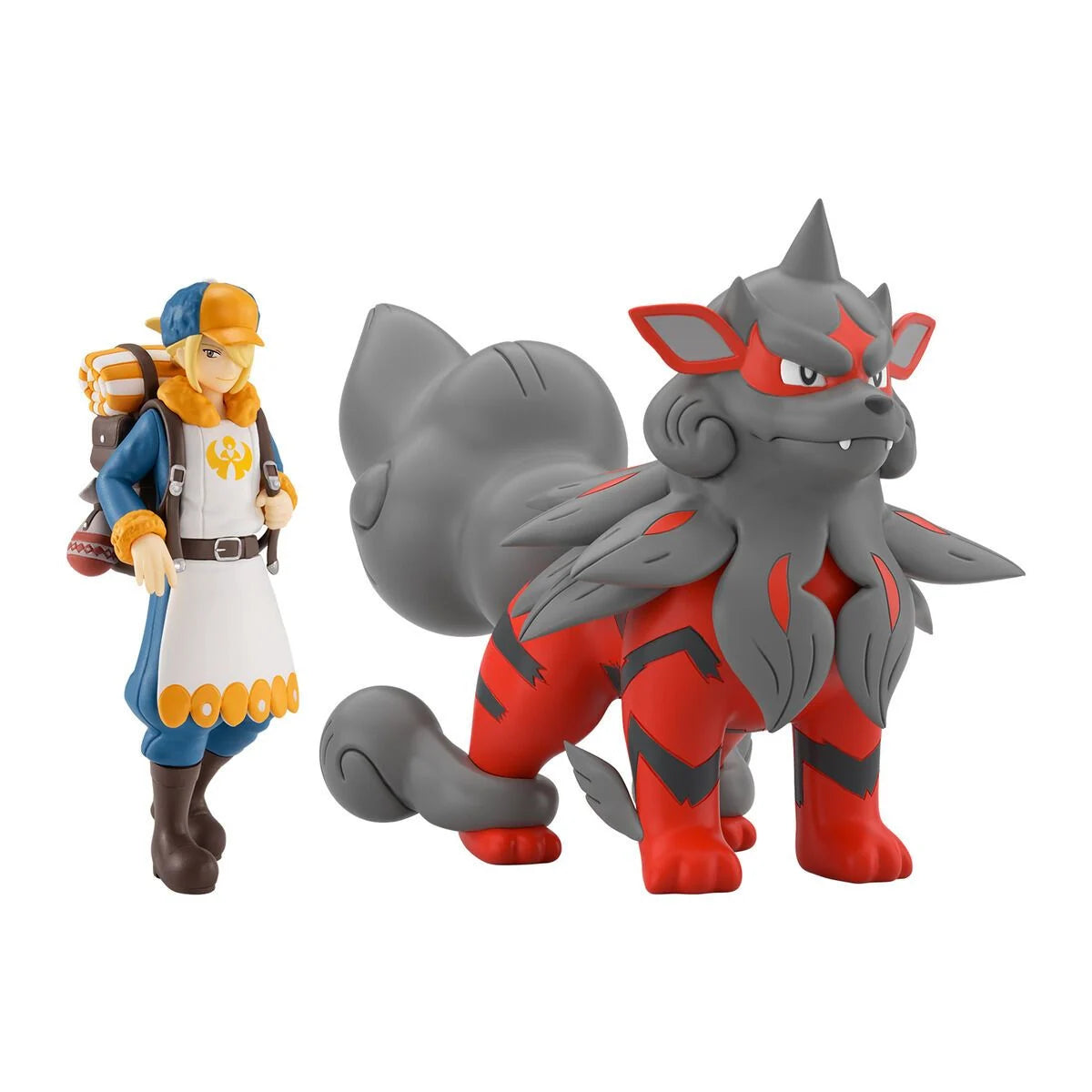 [PRE-ORDER] POKÉMON SCALE WORLD HISUI REGION VOLO & ARCANINE (HISUIAN FORM)