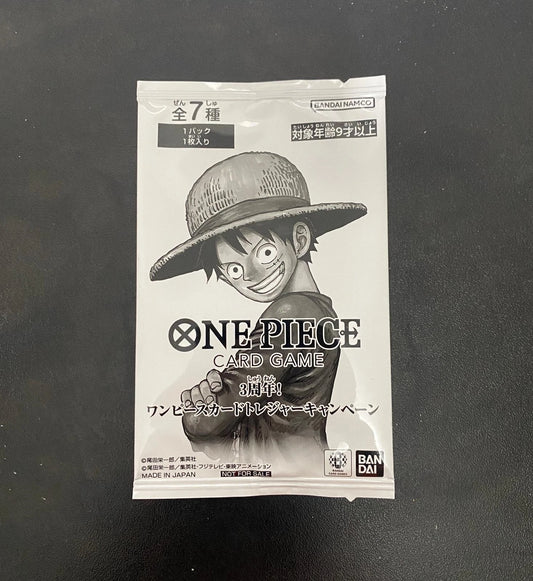 [IN STOCK in AU] ONE PIECE CARD GAME Treasure Campaign 3rd Anniversary Promo Pack Japanese