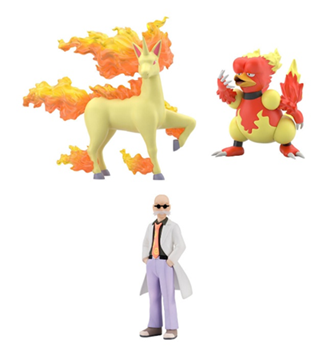 [PRE-ORDER] POKÉMON SCALE WORLD KANTO REGION BLAINE & RAPIDASH & MAGMAR