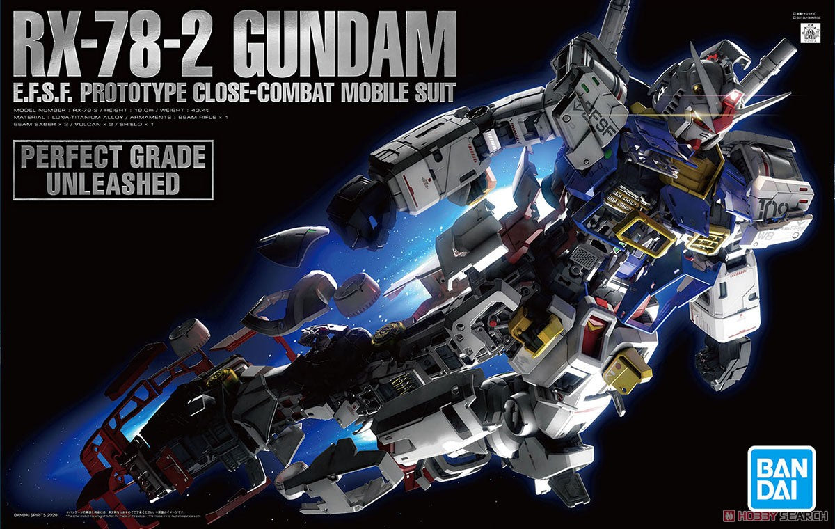 [IN STOCK in HK] PG UNLEASHED Perfect Grade 1/60 Mobile Suit RX-78-2 GUNDAM